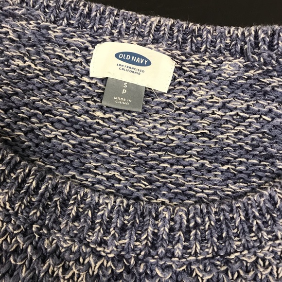 Blue cropped knit sweater - Picture 2 of 2